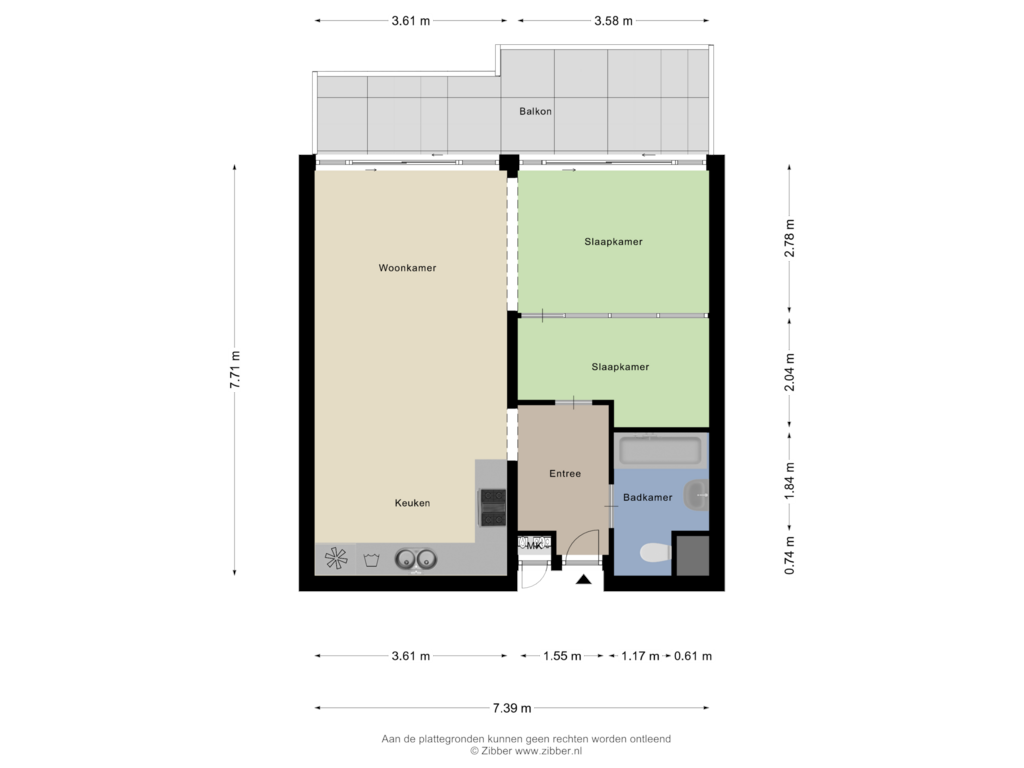 Bekijk plattegrond van Appartement van Duindistel 88