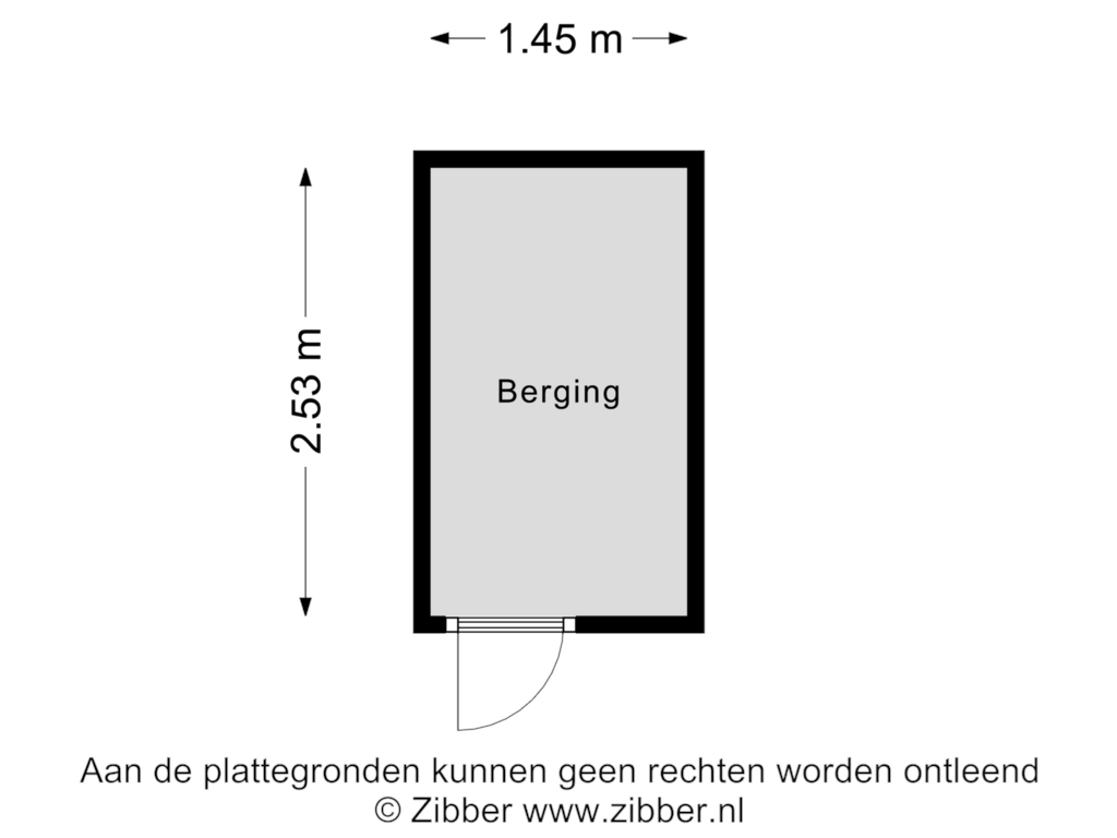 Bekijk plattegrond van Berging van Duindistel 88