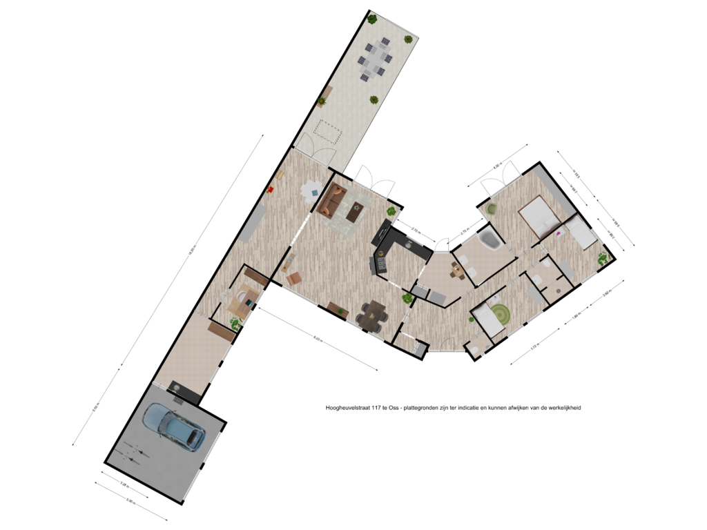 View floorplan of First floor of Hoogheuvelstraat 117