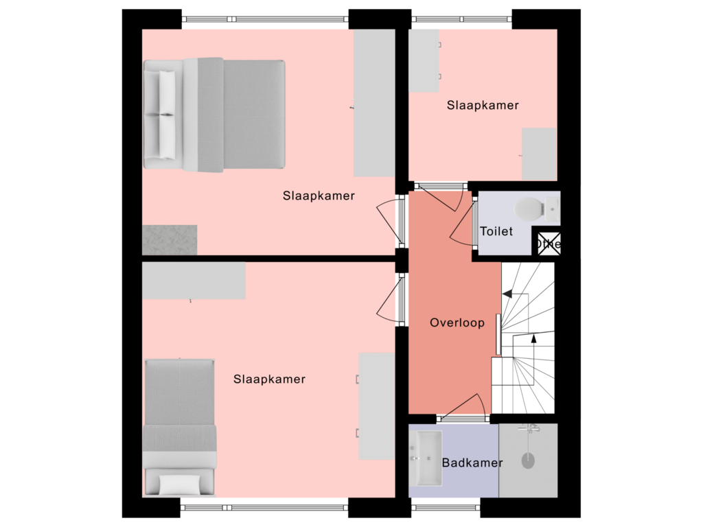 Bekijk plattegrond van floor 1 van J.F. de Millianostraat 37