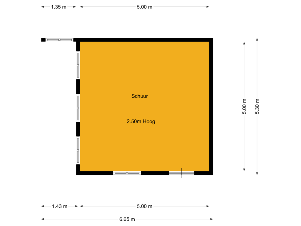 Bekijk plattegrond van Schuur van Jasmijnlaan 12