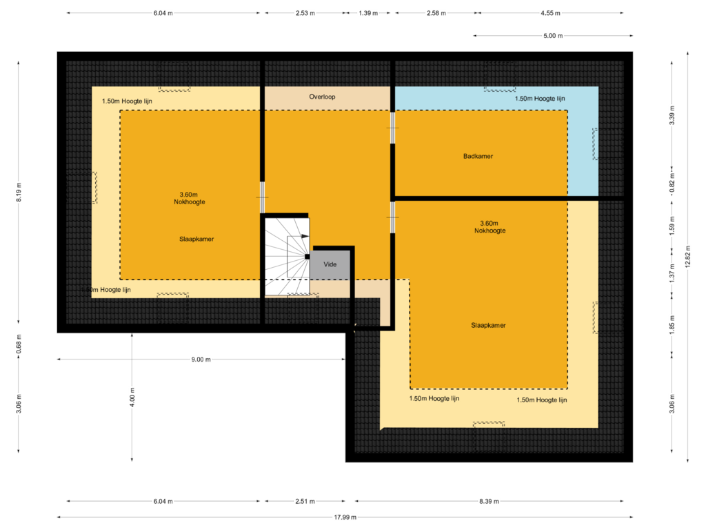 Bekijk plattegrond van Eerste verdieping van Jasmijnlaan 12