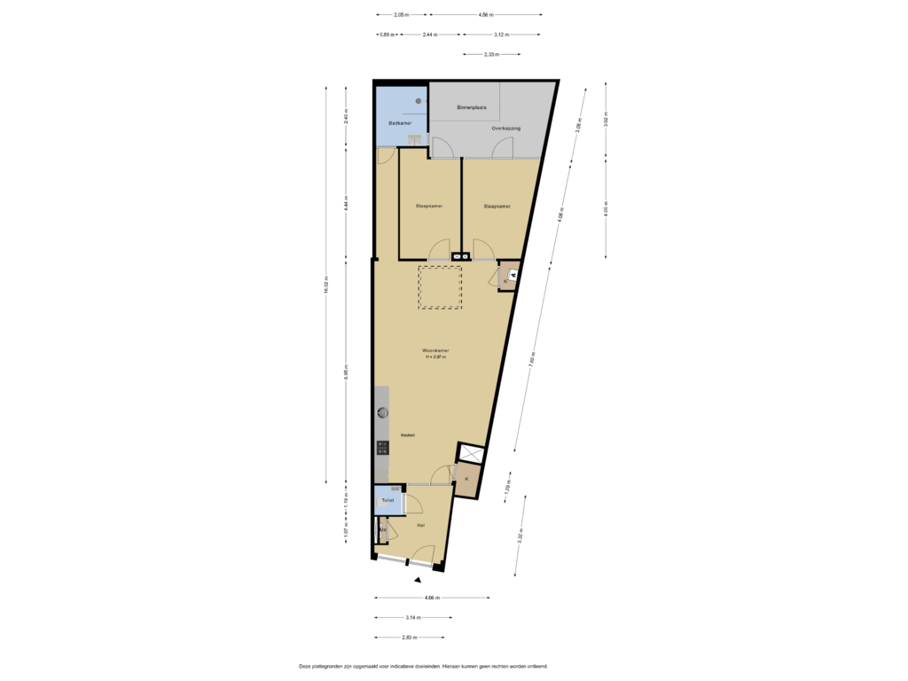 Bekijk plattegrond van Appartement van Samuel Mullerstraat 33-B