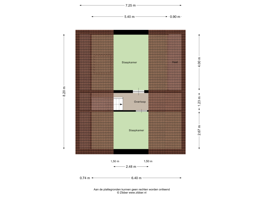 View floorplan of Eerste Verdieping of Kerkstraat 68