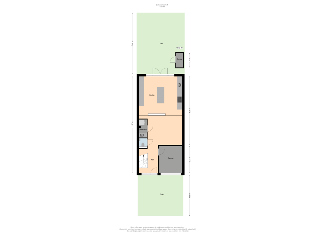 View floorplan of Situatie of Balearenlaan 26