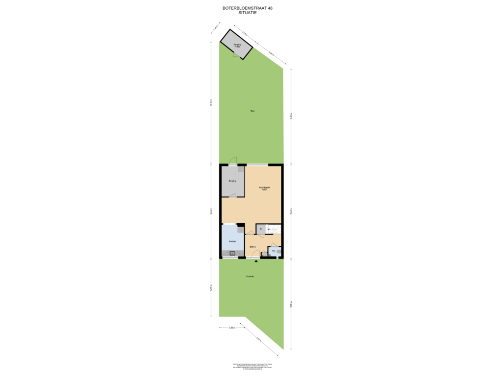 View floorplan of Situatie of Boterbloemstraat 48