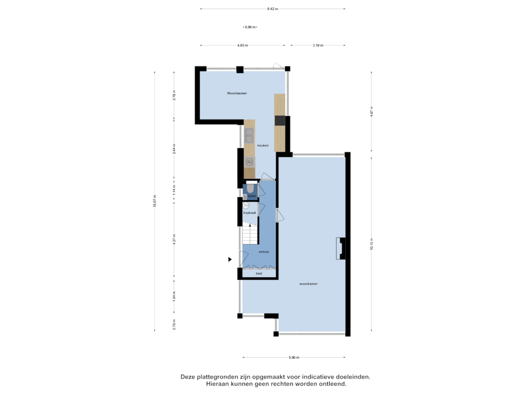 Bekijk plattegrond van Begane Grond van Nadorstweg 31