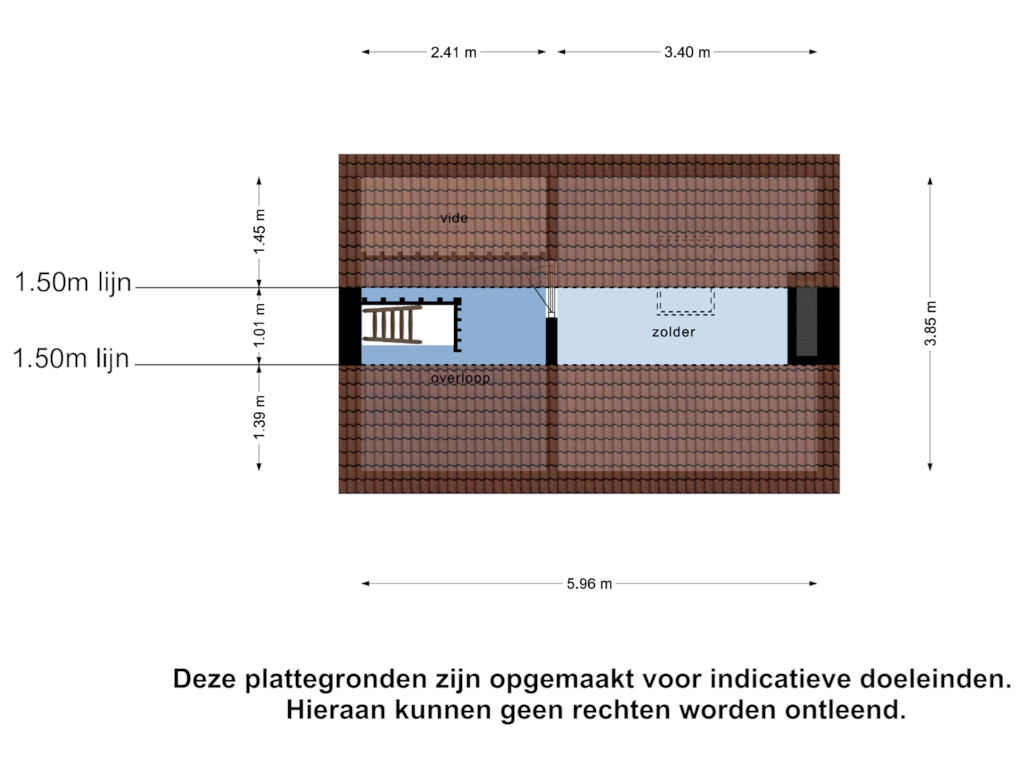 Bekijk plattegrond van Zolder van Nadorstweg 31