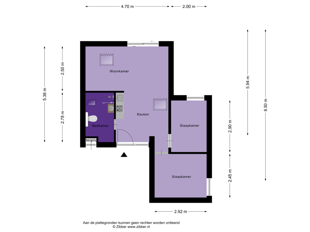 Bekijk plattegrond van Begane grond van Kerkendelweg 30-08