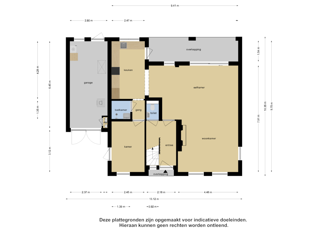 View floorplan of Begane Grond of Sergeant Brownstraat 2