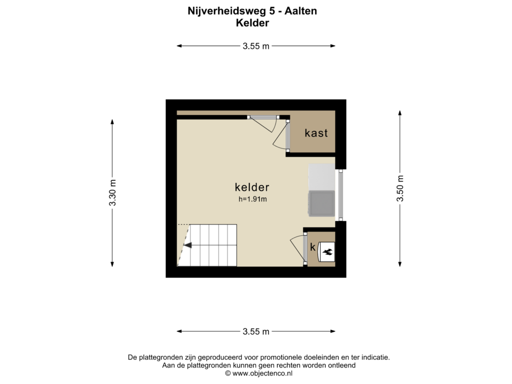 View floorplan of KELDER of Nijverheidsweg 5