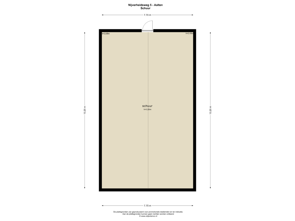 View floorplan of SCHUUR of Nijverheidsweg 5