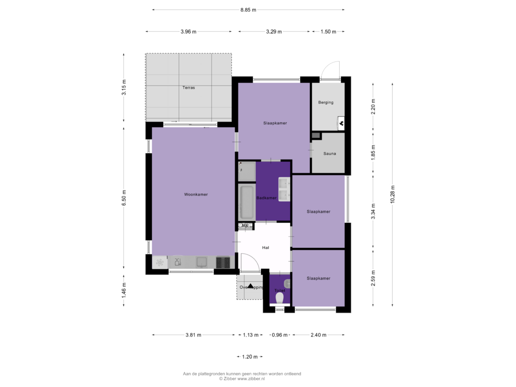 Bekijk plattegrond van Appartement van Kerkendelweg 30-102