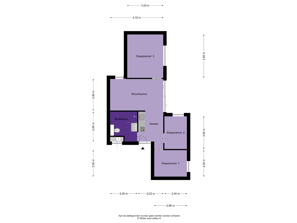 View floorplan of Begane grond of Kerkendelweg 30-15