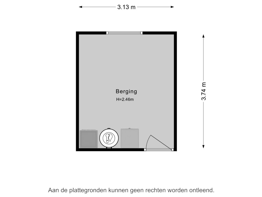 Bekijk plattegrond van Berging van Stadionlaan 10