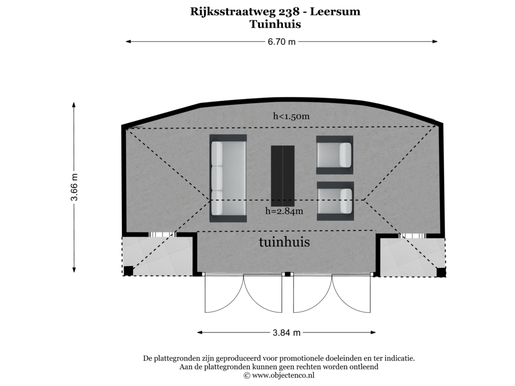 View floorplan of TUINHUIS of Rijksstraatweg 238