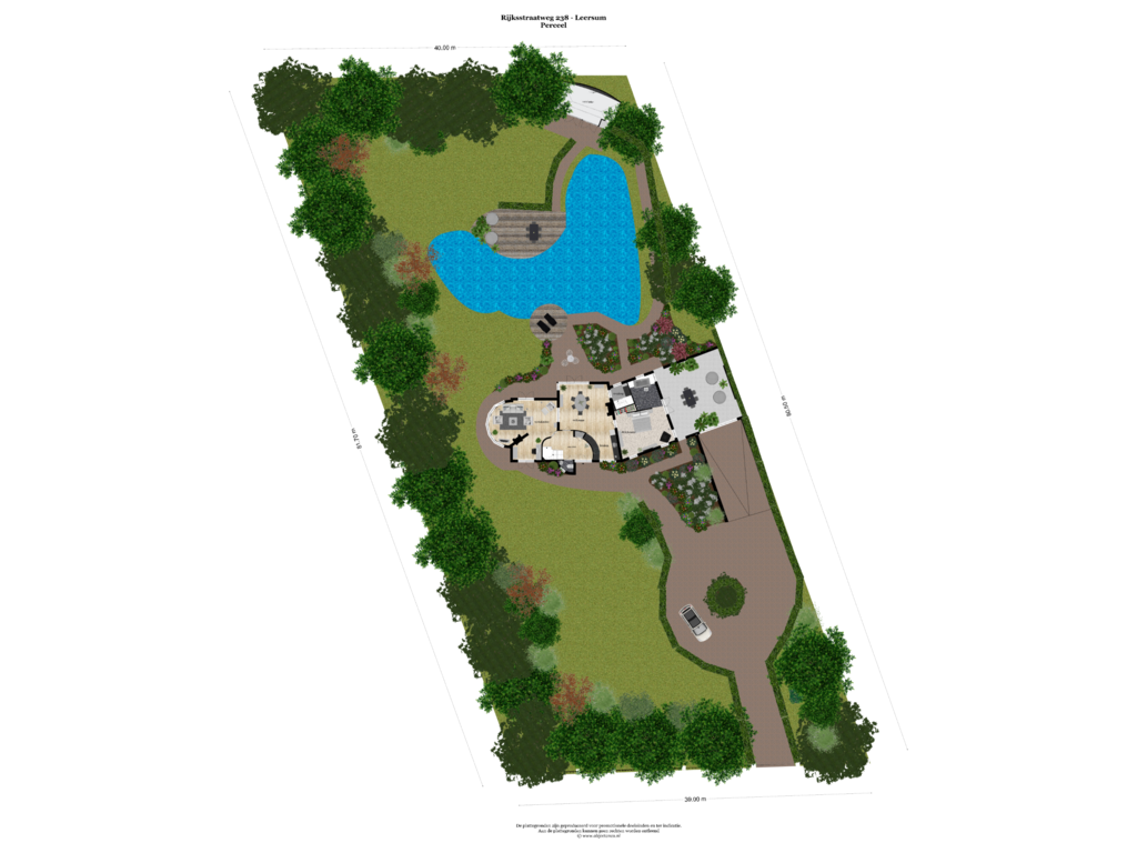 View floorplan of PERCEEL of Rijksstraatweg 238