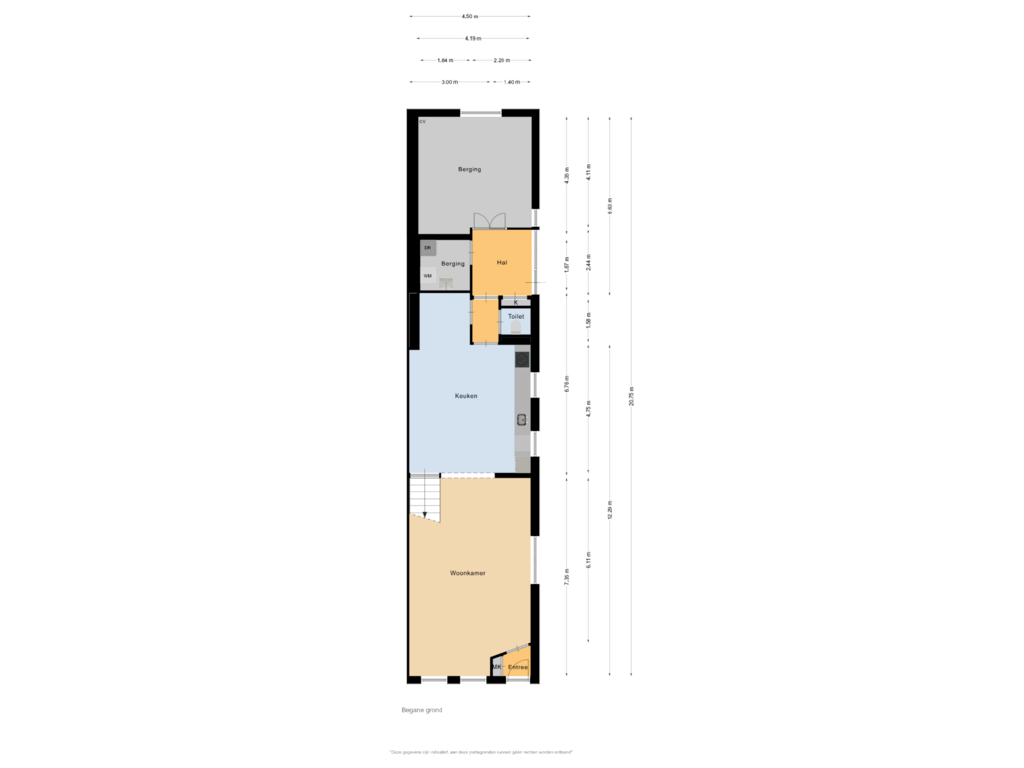 View floorplan of Begane grond of Middelweg 118