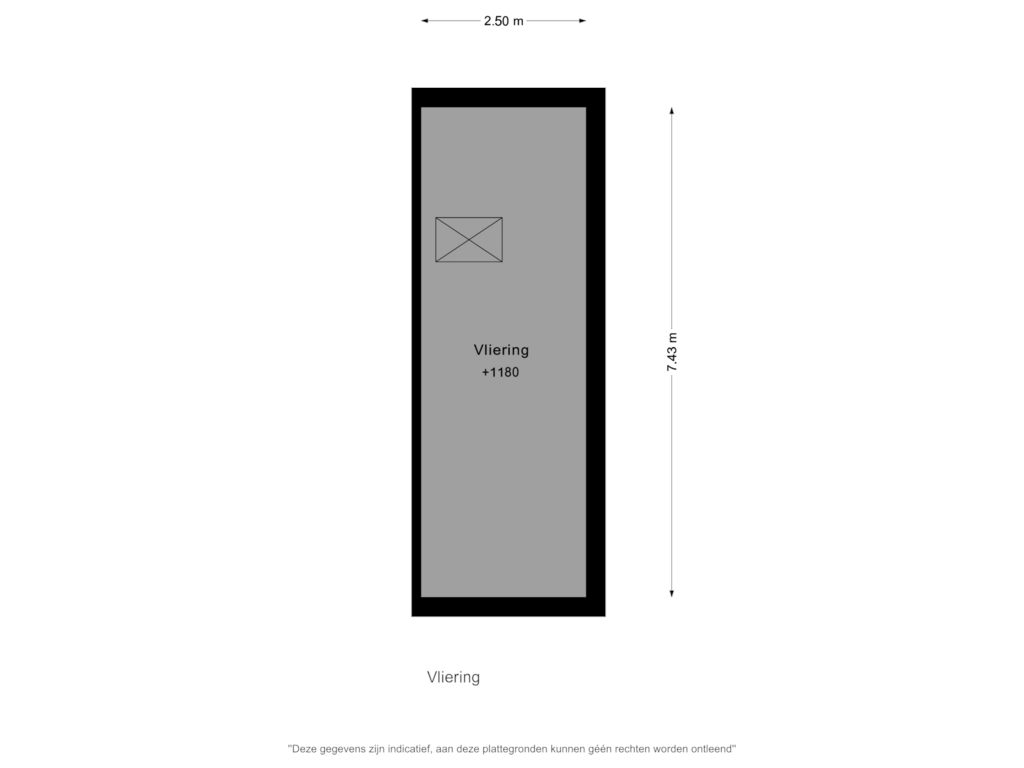 View floorplan of Vliering of Middelweg 118