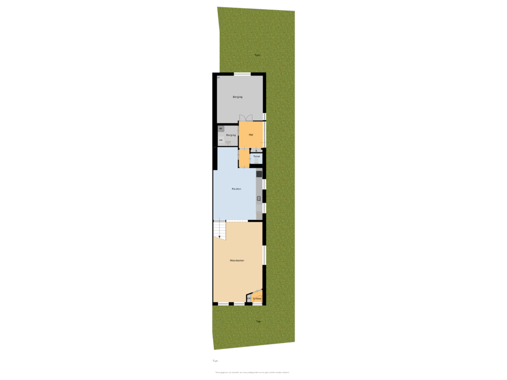 View floorplan of Tuin of Middelweg 118