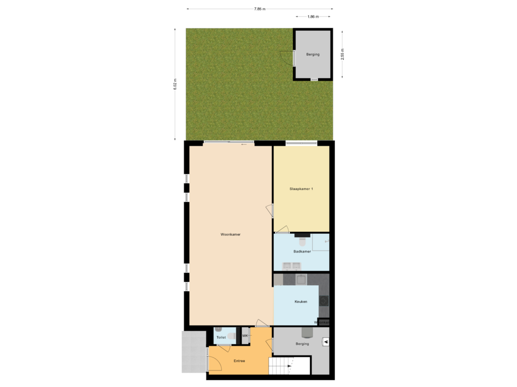 View floorplan of Situatie of Architect Aartsplein 4