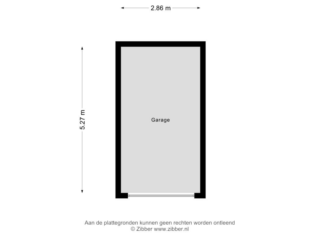 Bekijk plattegrond van Garage van Berg en Dalseweg 85