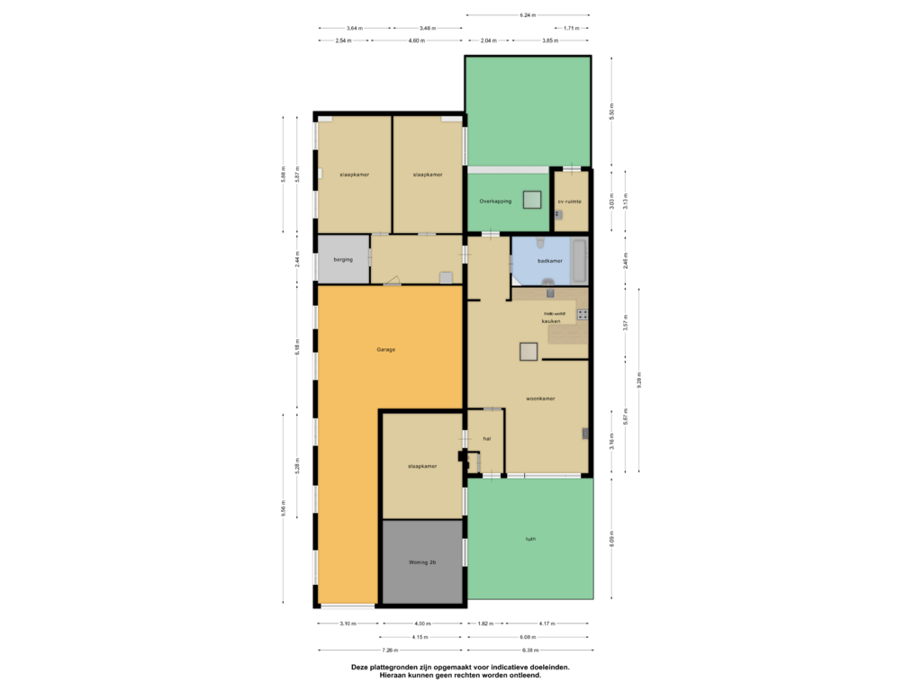 View floorplan of Benedenwoning of Gouwstraat 2