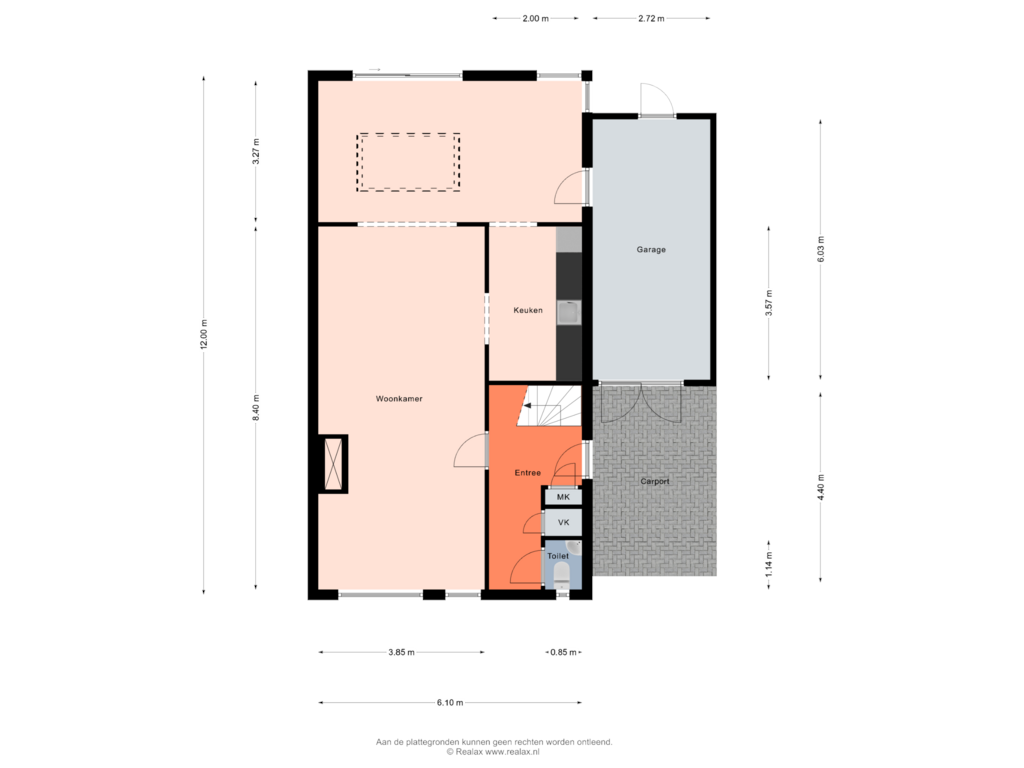 View floorplan of Begane grond of P. Reichholtstraat 22