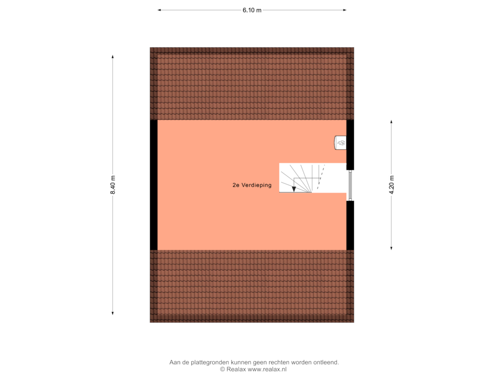 View floorplan of Verdieping 2 of P. Reichholtstraat 22