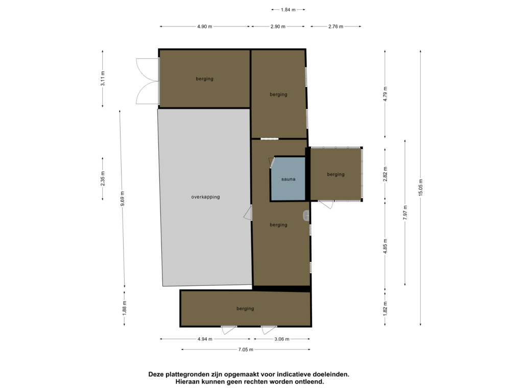 Bekijk plattegrond van Berging 1 van Priesterinkdijk 10