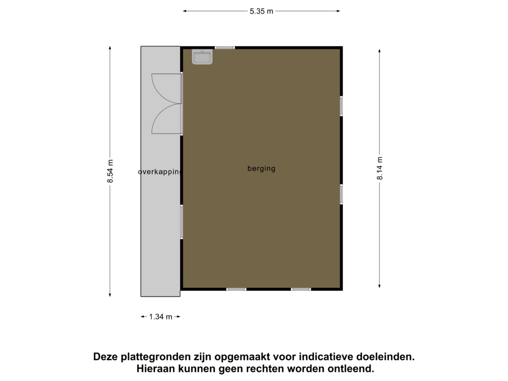 Bekijk plattegrond van Berging 2 van Priesterinkdijk 10