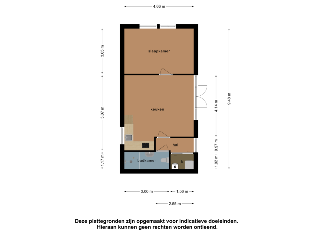 Bekijk plattegrond van Bijgebouw van Priesterinkdijk 10