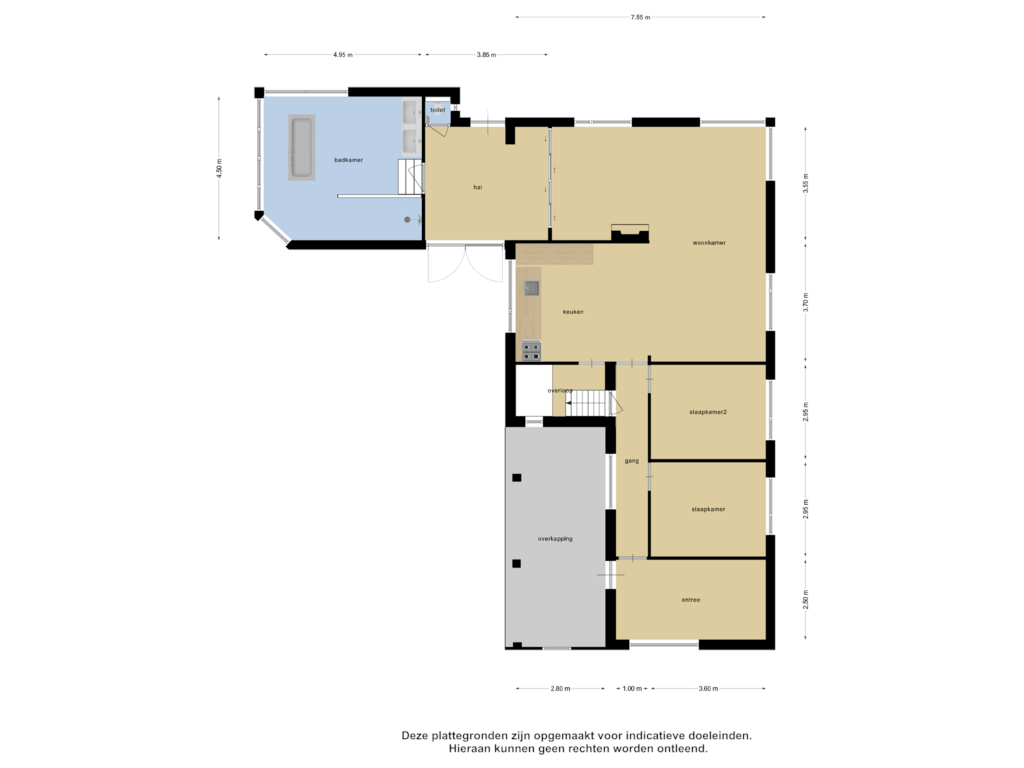 Bekijk plattegrond van Begane Grond van Canisvlietweg 3