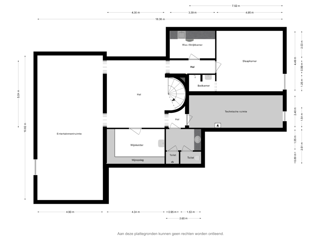 Bekijk plattegrond van Souterrain van Klompven 12