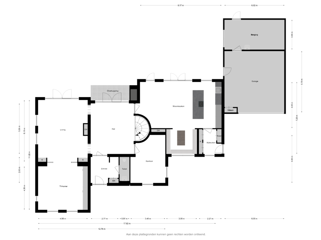 Bekijk plattegrond van Begane grond van Klompven 12