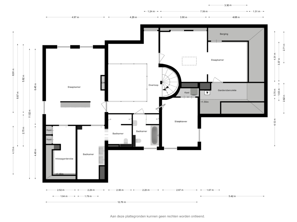 Bekijk plattegrond van Eerste verdieping van Klompven 12