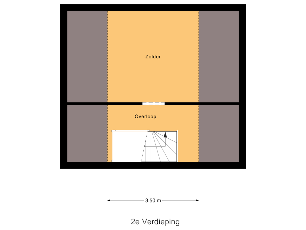 View floorplan of 2e Verdieping of Brederodehof 76