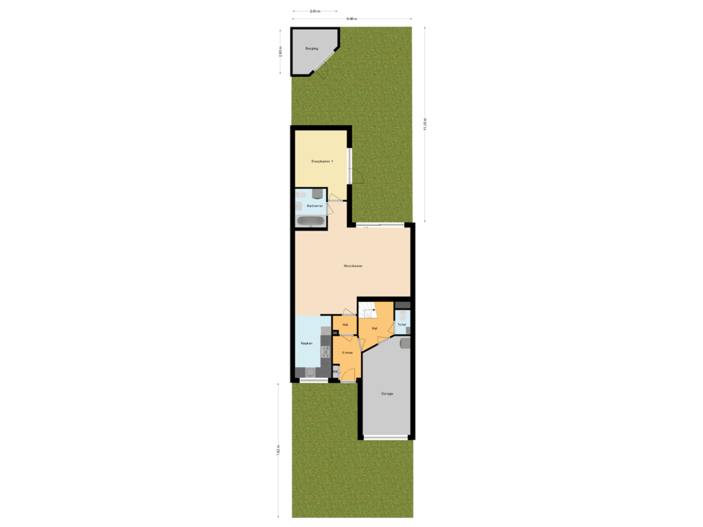 Bekijk plattegrond van Situatie van Jan Teulingslaan 85