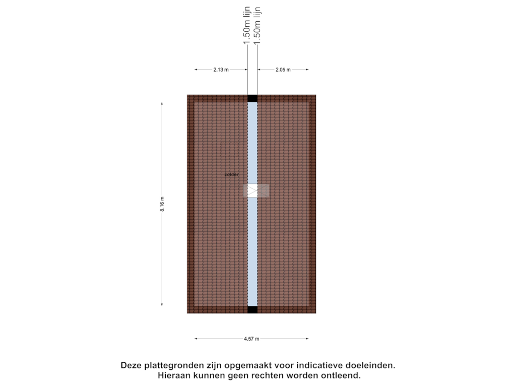 Bekijk plattegrond van Zolder van Hogelandstraat 2