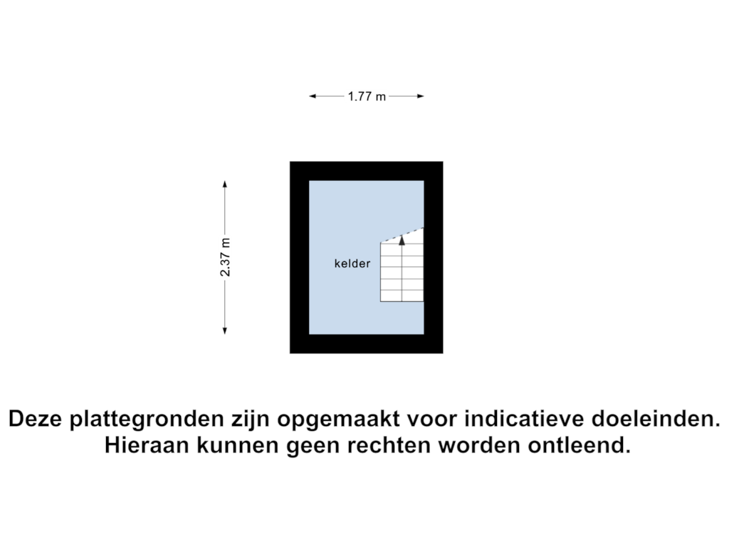 Bekijk plattegrond van Kelder van Hogelandstraat 2