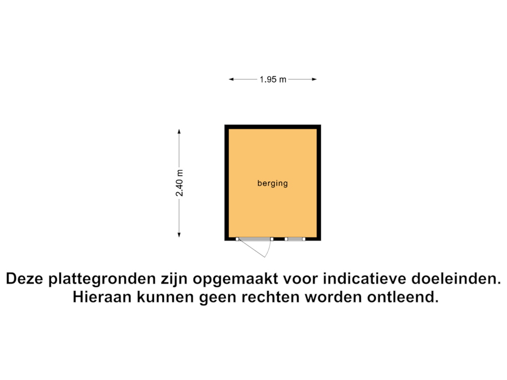 Bekijk plattegrond van Berging van Hogelandstraat 2