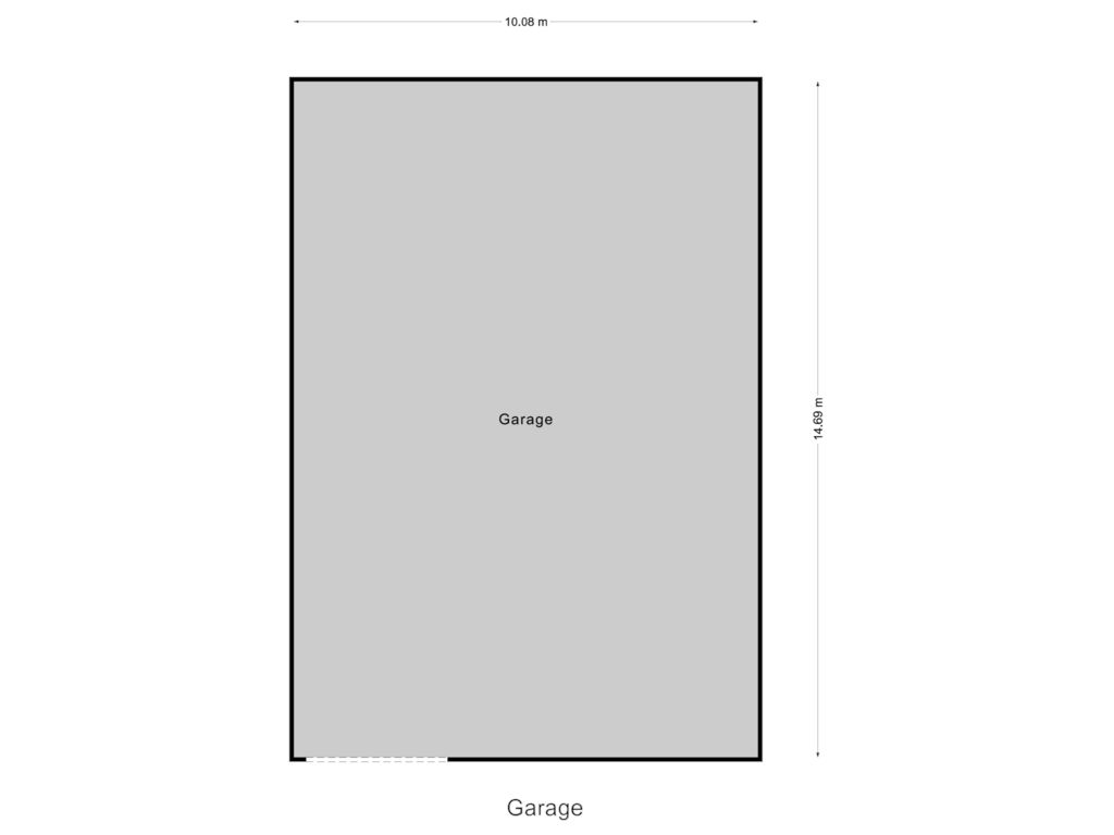 View floorplan of Garage of Diepsmeerweg 12