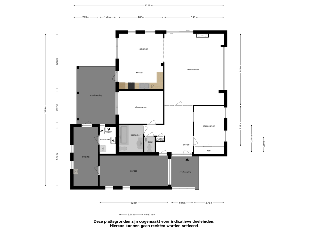 View floorplan of Begane Grond of Irislaan 6-R