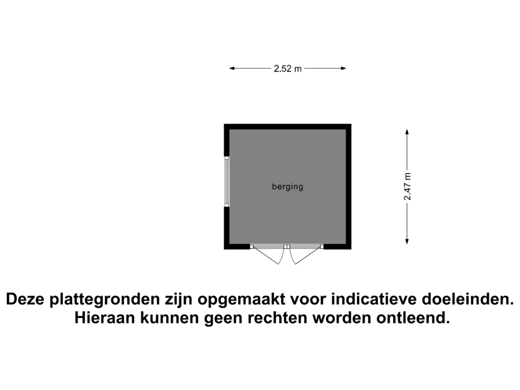 View floorplan of Berging of Irislaan 6-R