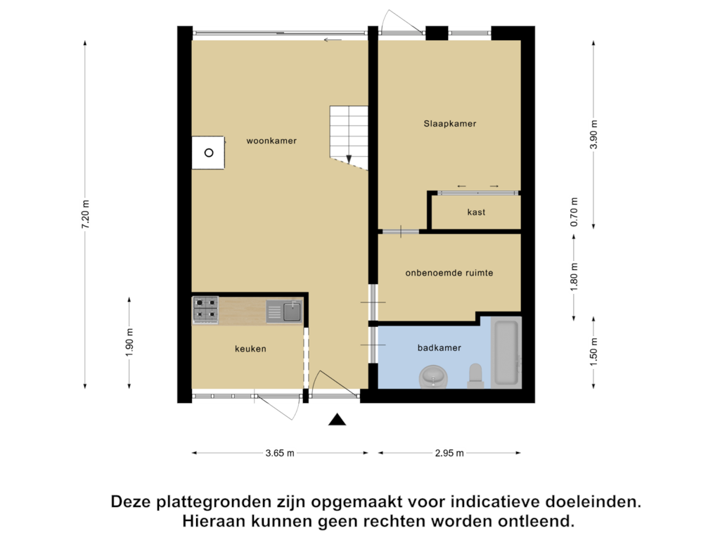 View floorplan of Begane Grond of Hoogerwerfsweg "De Tong" 119