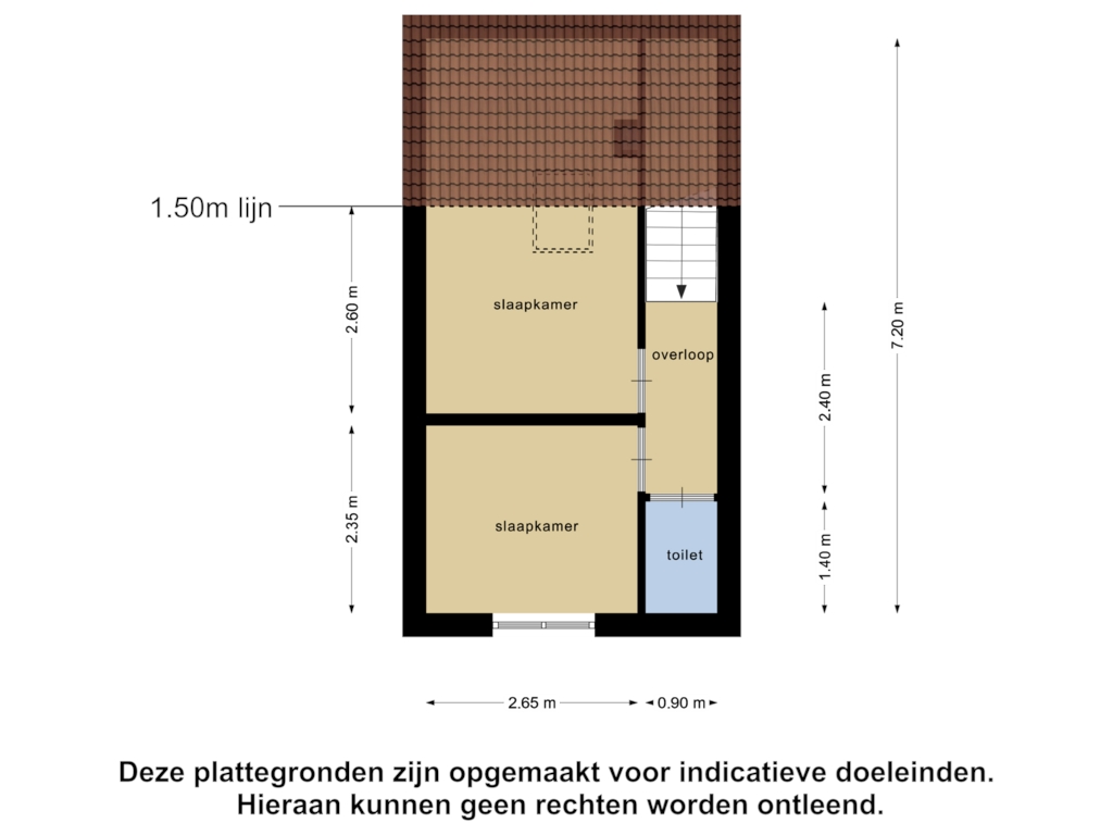 View floorplan of Eerste Verdieping of Hoogerwerfsweg "De Tong" 119