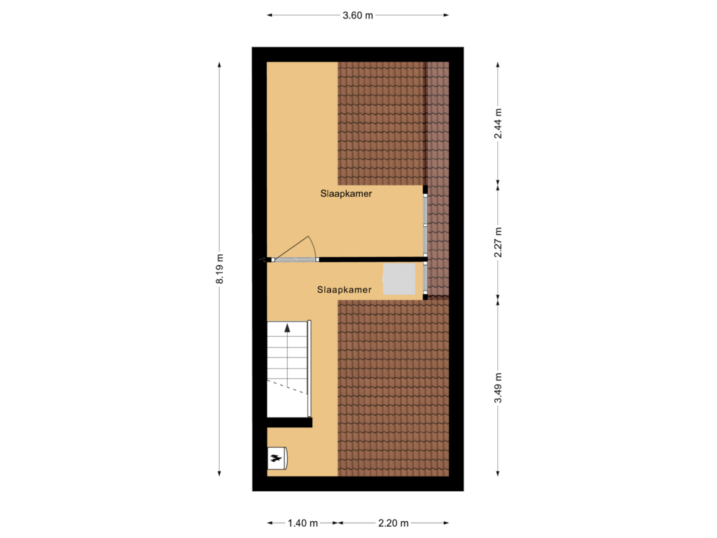 Bekijk plattegrond van Eerste verdieping van Lindenlaan 40