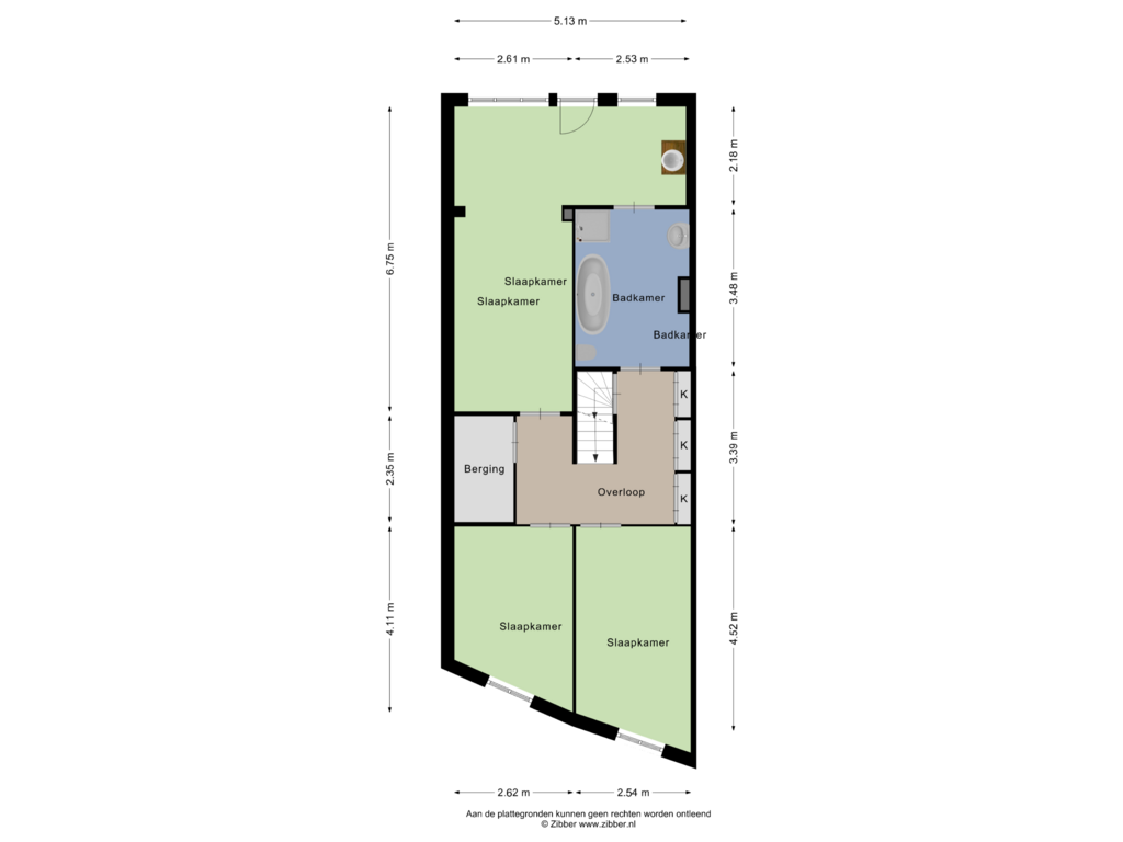 Bekijk plattegrond van Eerste verdieping van Brusselsestraat 98