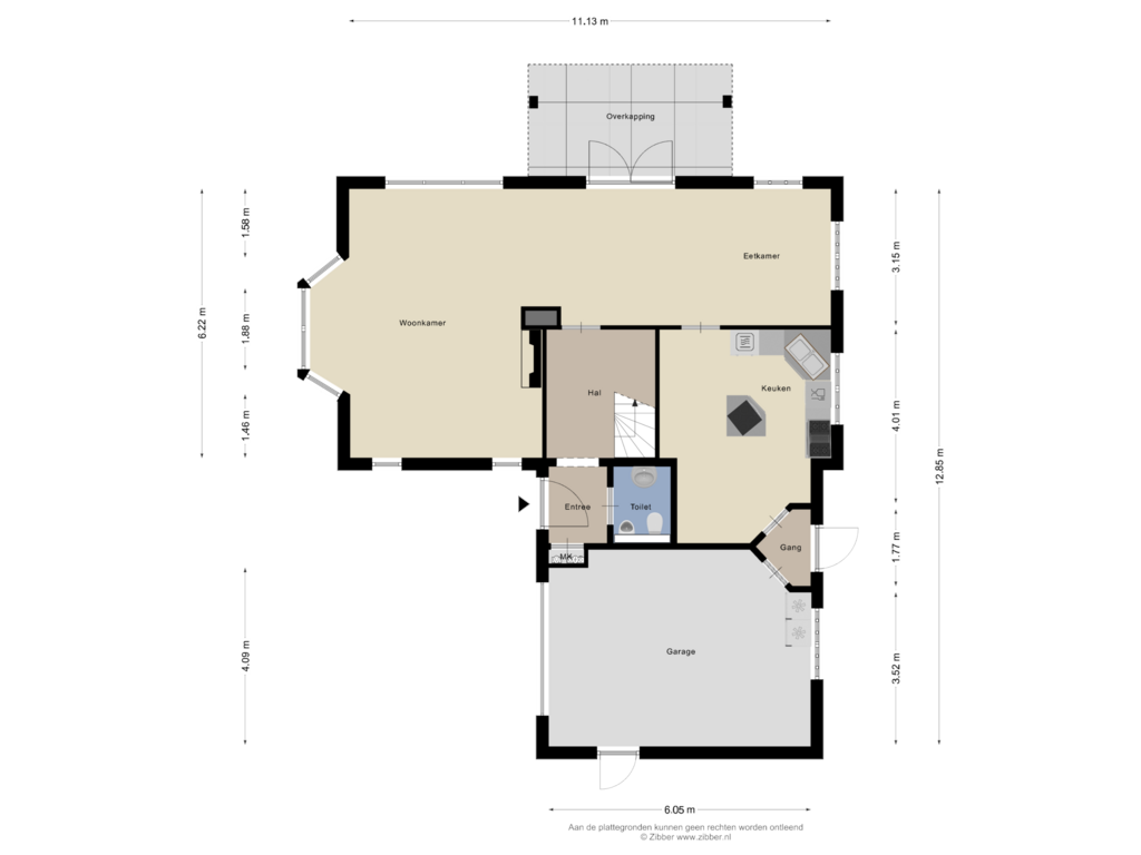 Bekijk plattegrond van Begane Grond van Weerninklanden 18