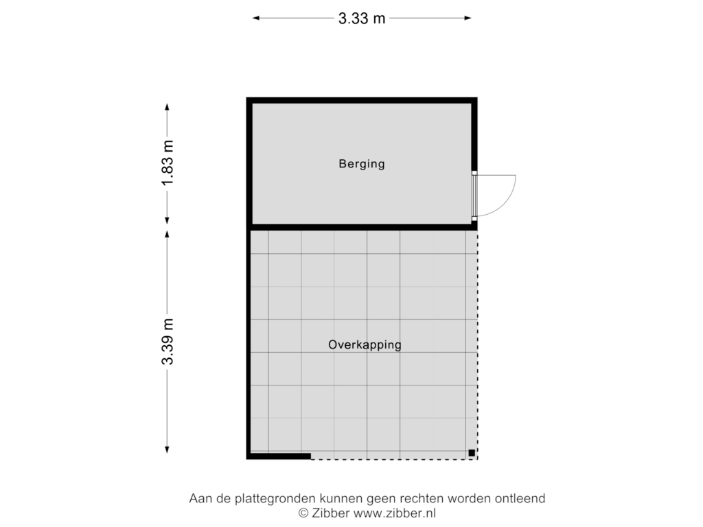 Bekijk plattegrond van Berging van Weerninklanden 18